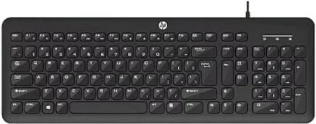 HP KM160 Wired Mouse and Keyboard Combo Wired USB Standard Desktop Keyboard Compatible with Desktop, Laptop, Mac  (Black)