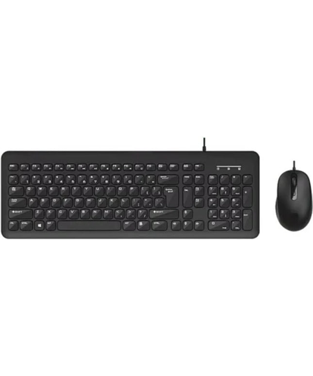 HP KM160 Wired Mouse and Keyboard Combo Wired USB Standard Desktop Keyboard Compatible with Desktop, Laptop, Mac  (Black)