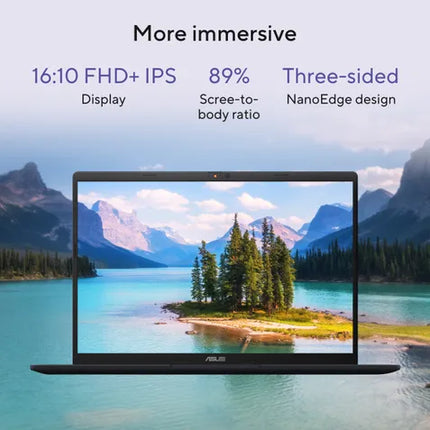 ASUS Vivobook 16, AI Powered Laptop, Snapdragon X X1 26 100 (16GB/512GB/Qualcomm Adreno GPU/40.64 cms (16) WUXGA/Windows 11 Home/Office Home 2024 + M365 Basic (1 Year Validity)*) X1607QA-MB049WS