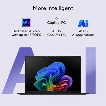 ASUS Vivobook 16, AI Powered Laptop, Snapdragon X X1 26 100 (16GB/512GB/Qualcomm Adreno GPU/40.64 cms (16) WUXGA/Windows 11 Home/Office Home 2024 + M365 Basic (1 Year Validity)*) X1607QA-MB049WS